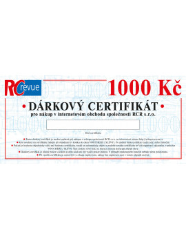 Dárkový certifikát (1000 Kč) elektronický